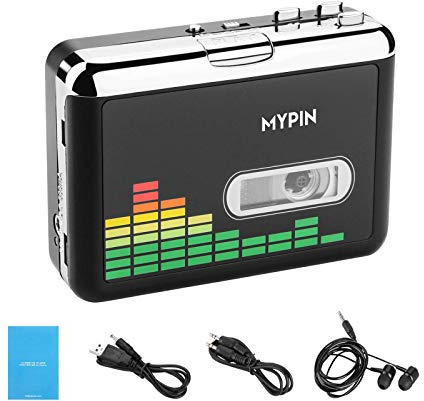 Tragbare Kassettenspieler, Digital USB Audio Musik/Kassette zu MP3 Konverter, Kassettenrekorder direkt auf USB-Flash-Laufwerk speichern/Kein PC erforderlich