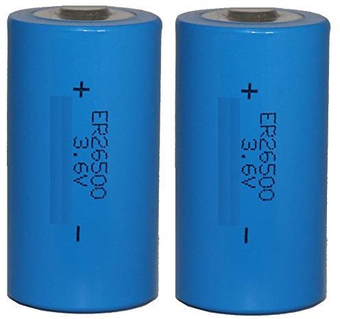2 pilas de litio 3,6 V C 26500 ER26500 LS26500 Li-socl2 9000mAh 9A 9AH ER26500, LS 26500, LS26500C, SB-C01, SB-C02, SL-770, Tadiran TL-222200,