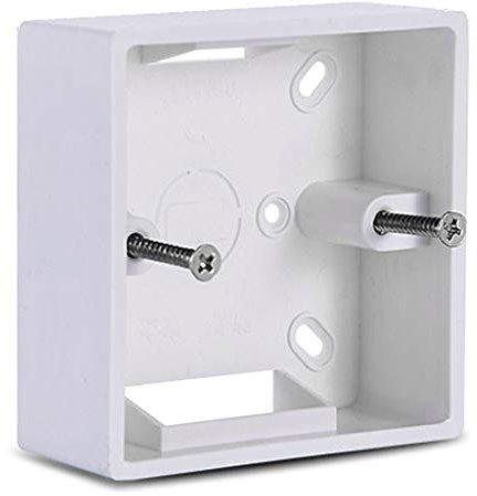 Folewr Scatola di Giunzione Impermeabile 86X86 PVC Montaggio A Parete Cassetta Per Interruttore Presa Base Interruttore Scatola Elettrica Accessori ABS Bianca IP65, CE, RoHS 1 scatola di giunzione