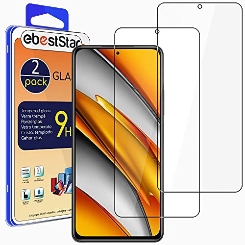 ebestStar - Cristal Templado x2 para Xiaomi Poco F3 F3 5G, Mi 11i, Protector Pantalla Película Vidrio, Antigolpes