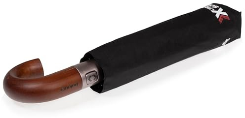 Isotoner Parapluie homme x-tra solide, ultra déperlant, ouverture/fermeture automatique