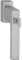 HOPPE 10764821 Fenstergriff Toulon Sperrzylinder Secustik, VK 32-42 mm, Edelstahl Effekt, Simil INOX F9