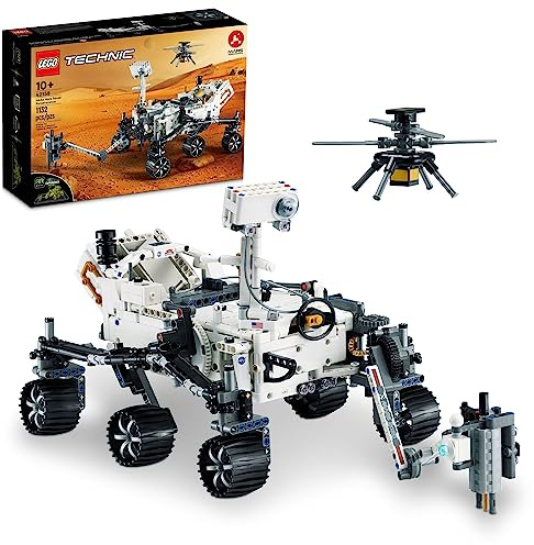 LEGO Technic NASA Mars Rover Perseverance Advanced Building Kit for Kids Ages 10 and Up, NASA Toy with Replica Ingenuity Helicopter, Gift for Kids Who Love Engineering and Science Projects, 42158