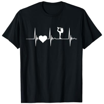 Eiskunstlauf Herz Herzschlag EKG Pulse Eiskunstlauf T-Shirt
