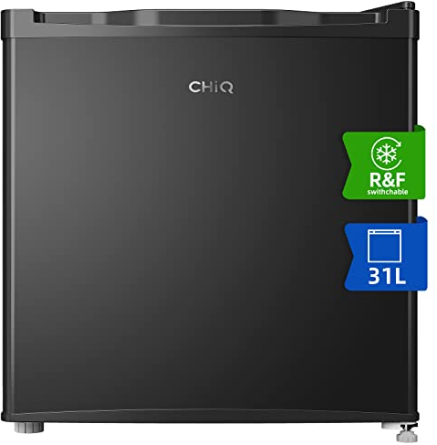 CHiQ CSD31D4EU, Table Top Mini Freezer, Small Freezer with 31L, 4 Star Freezing,12-Year Warranty on The Compressor,Adjustable Temperature Control