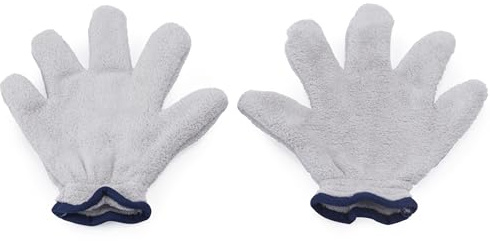 Beldray Deep Clean Dusting Gloves – Pack of 2 Precision Dusters, Lifts and Removes Fine Dust Particles, Clean Tight Spaces, Extra-Thick Fluffy Microfibres, Machine Washable, One Size