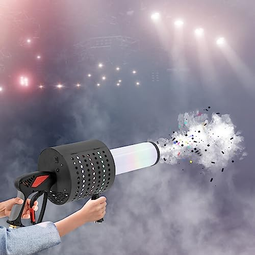 EurHomePlus 220V Handheld LED Handgeführte Konfetti Maschine 7 Farben CO ₂ Konfetti Maschine Professionelle Konfetti für Party Hochzeit Bühne Konzerte Theater
