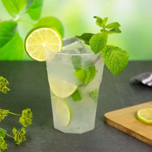 GM 40 Bicchieri Cocktail da 420 ml, Lavabili, Trasparenti in PP, Infrangibili, Riutilizzabili, per Cocktail, Long Drink, Gin Tonic, Mojito, Aperol Spritz, Feste, Party, Made in Italy