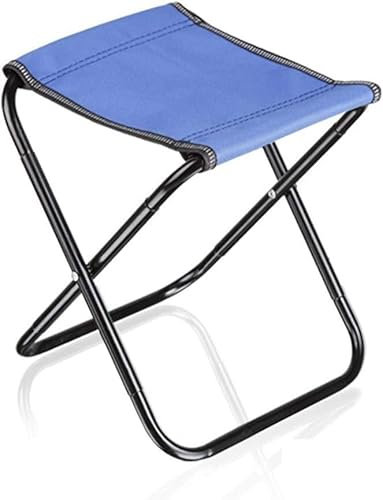 MaikOn Faltbank, tragbare Faltstühle, Kleiner Faltbarer Outdoor-Hocker, Angelhocker, Grillhocker, Outdoor-Hocker, Hocker for Erwachsene, Größe: 23,5 x 25 x 28,5 cm (Farbe: E) (Color : A)