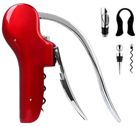 Set di apribottiglie per vino manuale, set di per vino,Set di per in metallo 5X | Apribottiglie manuale rapido in lega di zinco a forma di cigno per cameriere,