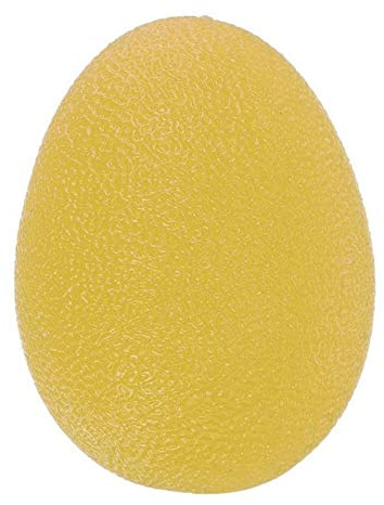 CHDWEY Grifftrainer Silikonei Ei Fitness Hand Expander Gripper Straftater Unterarm Handgelenk Finger Trainer Trainer Stress Relief Power Ball(Yellow)