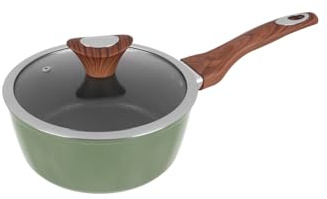 Casseruola verde Kolors con coperchio (20 cm un manico)