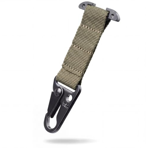 Gexgune Taktischer Molle-Gürtelclip Molle-Clash-Haken mit T-Halterung Battle-Gürtel-Zubehör einfache T-Halterung für Handschuhe Schlüsselanhänger Jagd