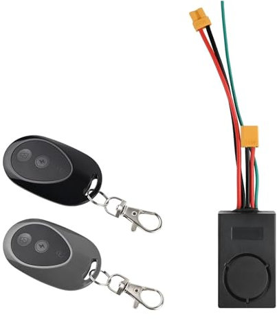 Teile für Elektroroller Neuer Diebstahlalarm XT30, kompatibel mit M365 1s Pro Pro2 MI3 XT60, kompatibel mit Ninebot Max G30 G30D Elektroroller, Fernbedienung 36–55 V, 115 dB Klingel(XT30 M365 1S Anti