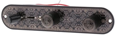 160x35x50mm ABS Guitar Prewired Control Plate 3 Way Toggle Switch for Telecaster Guitar