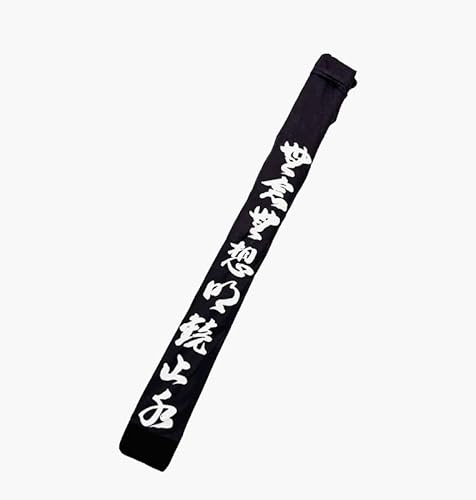 EKENDOCOM Peace-Cotton Shinai Bag for 3 shinais with shoulder strap 100% cotton kendo shinai case with Cotton inner layer