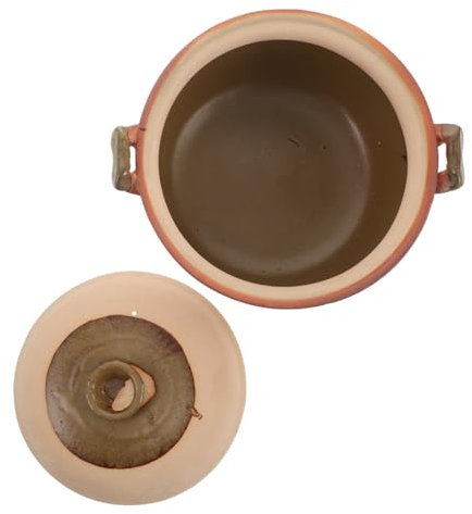 PRETYZOOM Cazuela Ollas De Terracota Cuencos De Terracota Cuencos De Barro Para La Comida Ollas De Barro Olla De Barro Cacerola De Barro Para Cocinar Arcilla
