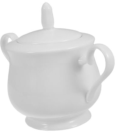 Gatuida Azucarero De Cerámica Elegante Tapa Tarro De Porcelana Para Encimeras De Cocina Cafeterías y Oficinas Azucarero Retro Para Mesa De Azúcar