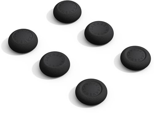 SAVAGE RAVEN by Skull & Co. Skin, CQC Thumb Grip Set Joystick Cap Analog Stick Cap for Nintendo Switch 2 Joy-Con Controller - Black, 3 Pairs(6pcs)