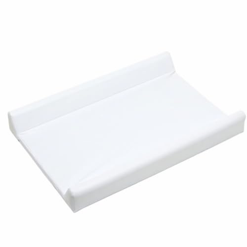 PALLA PALLINA Materassino Fasciatoio Per Cassettiera Con Sponde AntiCaduta 80X9X48 Cm Materasso Neonato 100% PVC Impermeabile Lavabile Made in Italy (BIANCO)