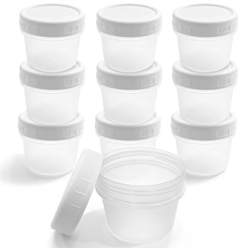 25 Stück Kleine Lebensmittelbehälter 160ml, Wiederverwendbare Kunststoff Vorratsdosen mit Auslaufsicheren Deckeln, Stapelbare Frischhaltedosen für Soßen,Snacks,Joghurt,Mikrowelle & Gefrierfachgeeignet