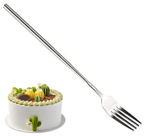 Teleskop Grillgabel - Tragbare Speisegabel | Ausziehbare Küchenutensilien, leichtes Picknick-Werkzeug, kompakte Campingausrüstung, ideal für Frühstück, Bar