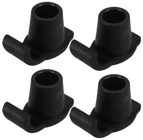ERINGOGO 4Pcs Anti-Slip Walker Ski Glides Replacement Nylon Feet Cushions for Elderly Walking Frames, Small Nonstick Walker Sliders for Crutches and Zimmer Frame Accessories