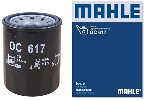 MAHLE OC 617 Ölfilter - für Honda Jazz III (GE, GG, GP, ZA), u.a. | Kompatibel mit: HONDA ACCORD II, ACCORD II Hatchback, ACCORD III, ACCORD III Aerodeck, ACCORD IV, ACCORD IV Aerodeck