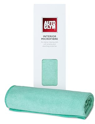 Autoglym Hi-Tech - Chiffon en Microfibres Dépoussiérant & Absorbant pour Intérieur de Voiture, Élimine la Poussière, 40 x 40 cm, Vert