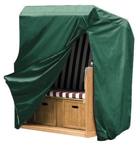 WOLTU Schutzhülle Strandkorb 165/135x125x90 cm, Abdeckung für Gartenmöbel, Abdeckhaube aus PE, Plane UV-Beständig wasserabweisend Winterfest reißfest