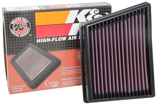 K&N Engine Air Filter: High Performance, Premium, Washable, Replacement Filter: Compatible with 2017-2020 FORD (EcoSport, Fiesta ST, VII, Tourneo Courier, Transit Courier, Transit Connect), 33-3117