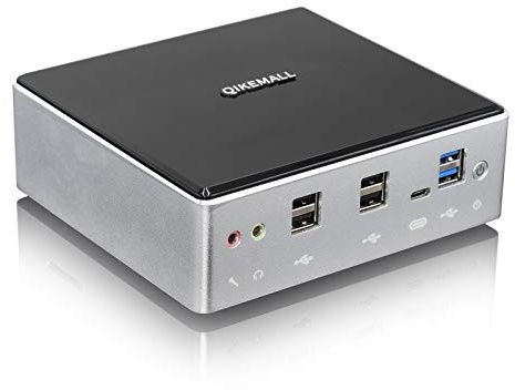 qikemall Mini PC Window 10 Pro Core i7 10510U,Mini Ordinateur Double LAN 16GB RAM DDR4 512GB NVME SSD,Mini Computer HDMI DP 4k Type-C USB 3.0 WiFi BT4.2