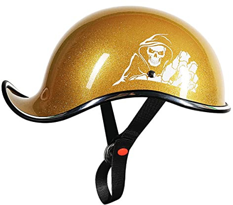 SDFGDFD Mezzo Casco da Motociclista retrò Portatile Jet Casco Scodella ECE/DOT Omologato Sicurezza Estivo Mezzo Casco per Mezzo Casco da Motociclista Unisex Adulto