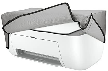 kwmobile Cover kompatibel mit HP DeskJet 2755e / DeskJet 2720e / 2710e / 2820e / 2721e - Tasche Hülle Drucker - Staubschutzhülle Schutzhaube Schutzhülle - Hellgrau