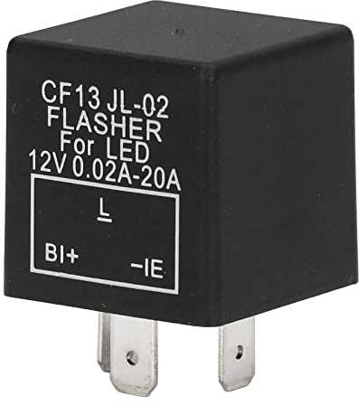 3 Polig Elektronisches Blinkrelais CF13 JL-02, DC 12V Blinker Relais Blinkmodul für LED Blinkerlampen Im Auto
