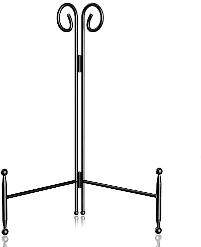 HOPEME Plate Easel Stand for Table, Sturdy Holder for Dish, Decorative Plate, Photo, Picture, Artwork, Card and Wedding, 10-Inch 1Pack
