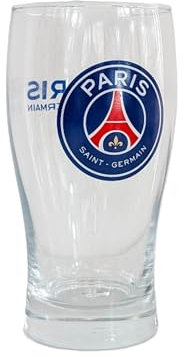 Paris Saint Germain FC Marchio Denominativo Bicchiere da Pinta (Taglia Unica) (Trasparente)