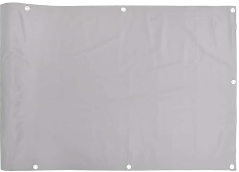 ** vidaXL Garden Privacy Screen Balcony Sun Shade - Grey PVC, 300x120 cm - Weather and UV Resistant, Easy to Install and Clean