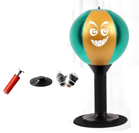 Benyong Punchball Tisch Büro Punchingball Funpunch Rage Bag Desktop Boxsack Mit Starken Saugnäpfen Mini Boxball Instant Punch Den Schreibtisch Mit Saugnapf Stress (4)