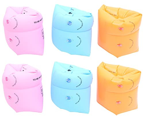 Abaodam 2 Sätze Rettungsring Schwimmen Lernen Beemysafe Schwimm Armtasche Armreif Hai-poolspielzeug Wasser Aufblasbare Armbinden Für PVC-arm-schwimmringe 3 * 2