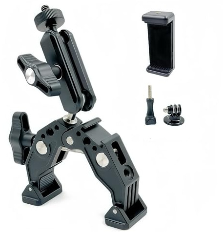 LSYRIA Super-Klemme mit 7,6 cm Dual-Kugelkopf-Magicarm