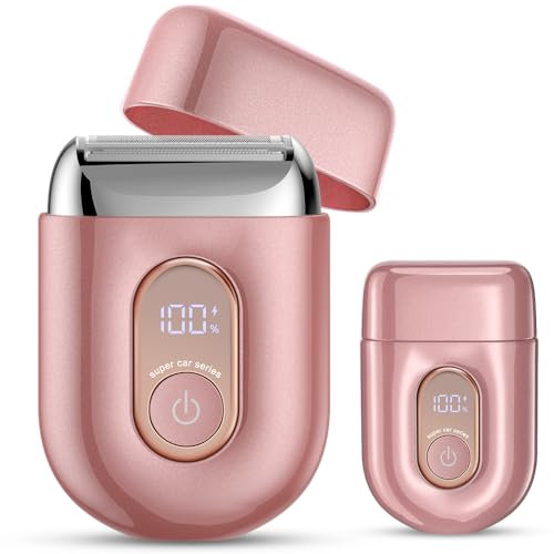 Rasierer Damen, [2025 Neu] 3D-Triple-Klingen Intimrasierer für Frauen, Gesichtshaarentferner für Frauen,Damenrasierer Elektrisch Nass-Trockenrasierer Trimmer Damen – Für Bikinizone, Achseln, Beine