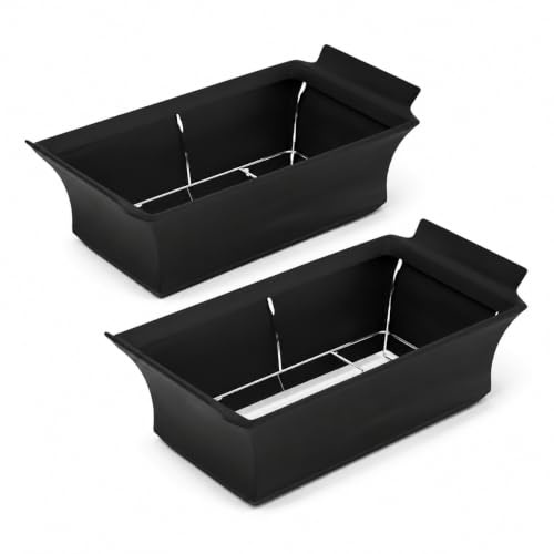 Chafer Wind Guard 2 Pack | Handle Covered Chafing Dish Wind Guard | Decorative Cover for Buffet & Catering Events (Black)