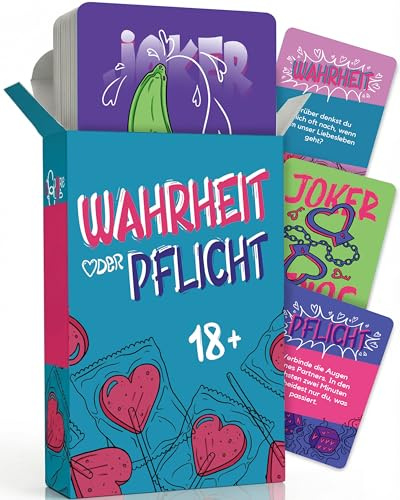 Wahrheit oder Pflicht, Sex Spiel, Erotikspiele, Kartenspiel für Paare ab 18 | Sexkartenspiel, Erotisches Sex Spielzeug, Partner Geschenke, Couple Toys, Sexy Pärchen Spiele zu Zweit, Valentinstag Sexspiel