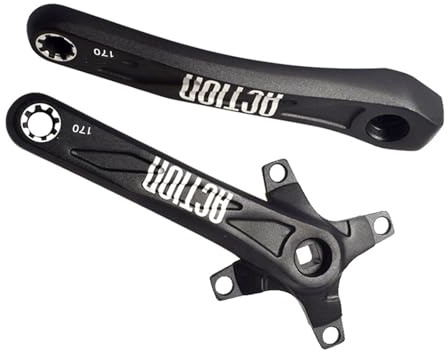 Tsophreniq 170 mm / 172, 5 mm Mountainbike Kurbelgarnitur, Aluminiumlegierungen, Fahrräder, Kurbelarm, Vierkantloch Kurbeln, Fahrradzubehör, dauerhafter linker und rechter Fahrrad Kurbelarm
