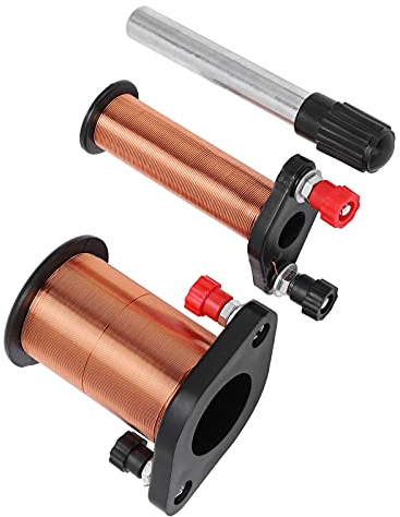 Hidyliu Outil d'expérimentation de bobine primaire pour démonstration d'induction électromagnétique en cours de physique PVC léger 2 unités