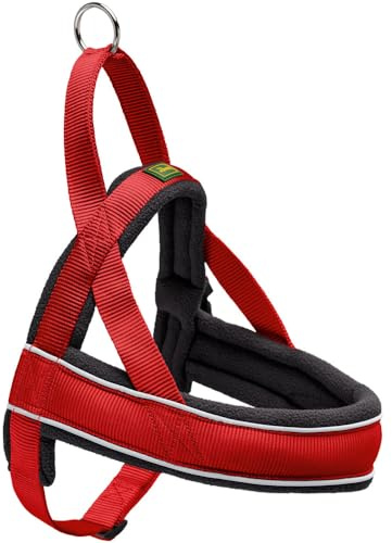 Pettorina Norvegese Racing Gr. LNylon Rosso/Pile Nero