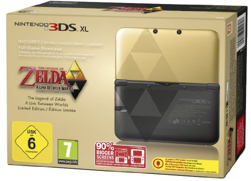 Nintendo 3DS XL - Konsole Gold/Schwarz Zelda-Bundle (Limited Edition)