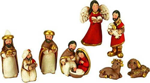 Unbekannt Krippenfiguren Krippenset 8tlg. Set geeignet für 6cm Figuren