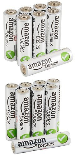 Amazon Basics AA Performance Alkaline Batteries [Pack of 8] - Packaging May Vary & AAA Performance Alkaline Batteries [Pack of 8] - Packaging May Vary
